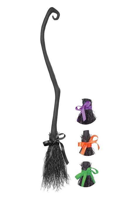 Purple witch broomsticm